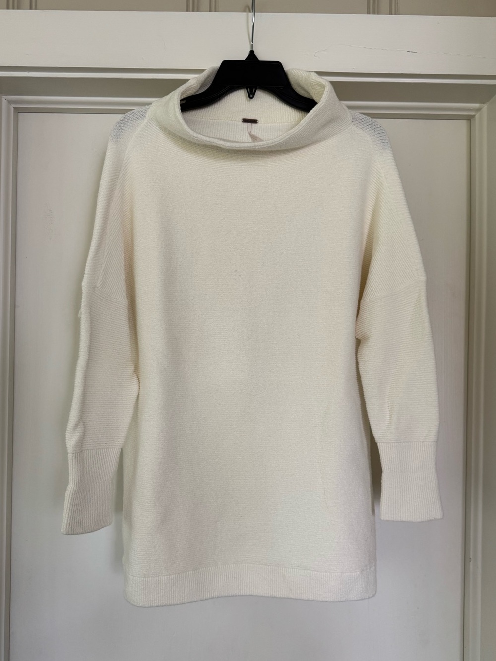 Free People oversized slouchy ottoman tunic sweater in cream size Small